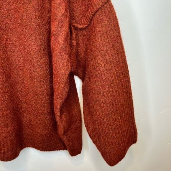NWT Madewell Cable Havener Pullover Sweater Alpaca Wool Blend, Size 3X NWT - Picture 3 of 10